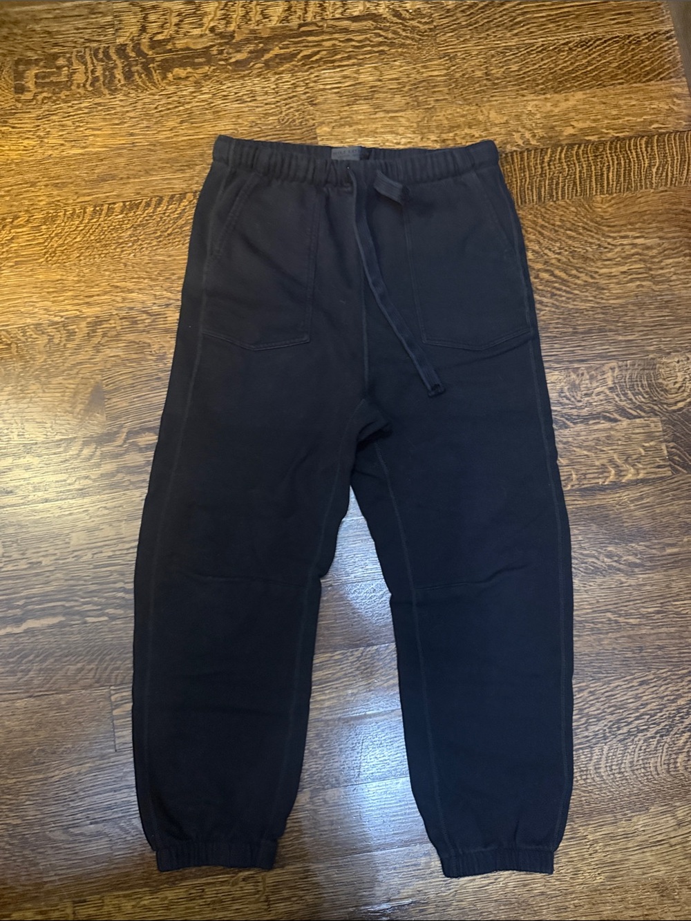 NILI LOTAN Black Sweatpants Size Medium Drawstring Lounge